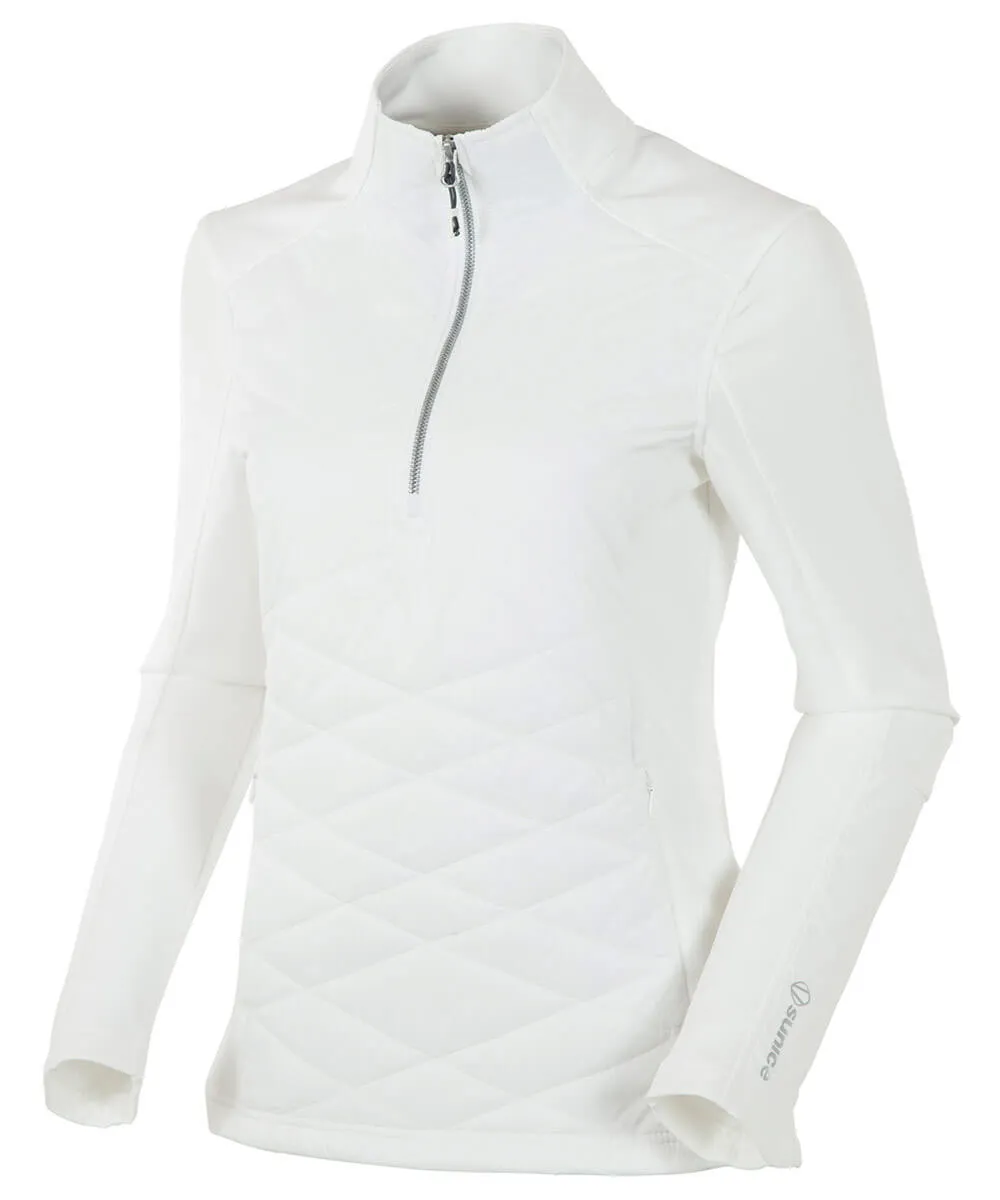 Sunice Women's Daisey Hybrid Thermal Stretch Half-Zip Pullover