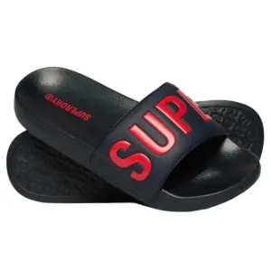 Superdry Mens Core Pool Slides Nautical Navy