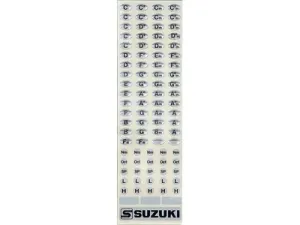 Suzuki Key Stickers for Tremolo Harmonicas HKS-01