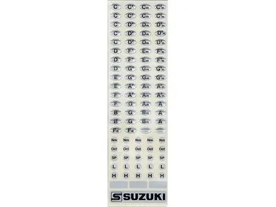 Suzuki Key Stickers for Tremolo Harmonicas HKS-01