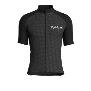 Swift Grid | Charcoal Gray Male Short Sleeves Jersey