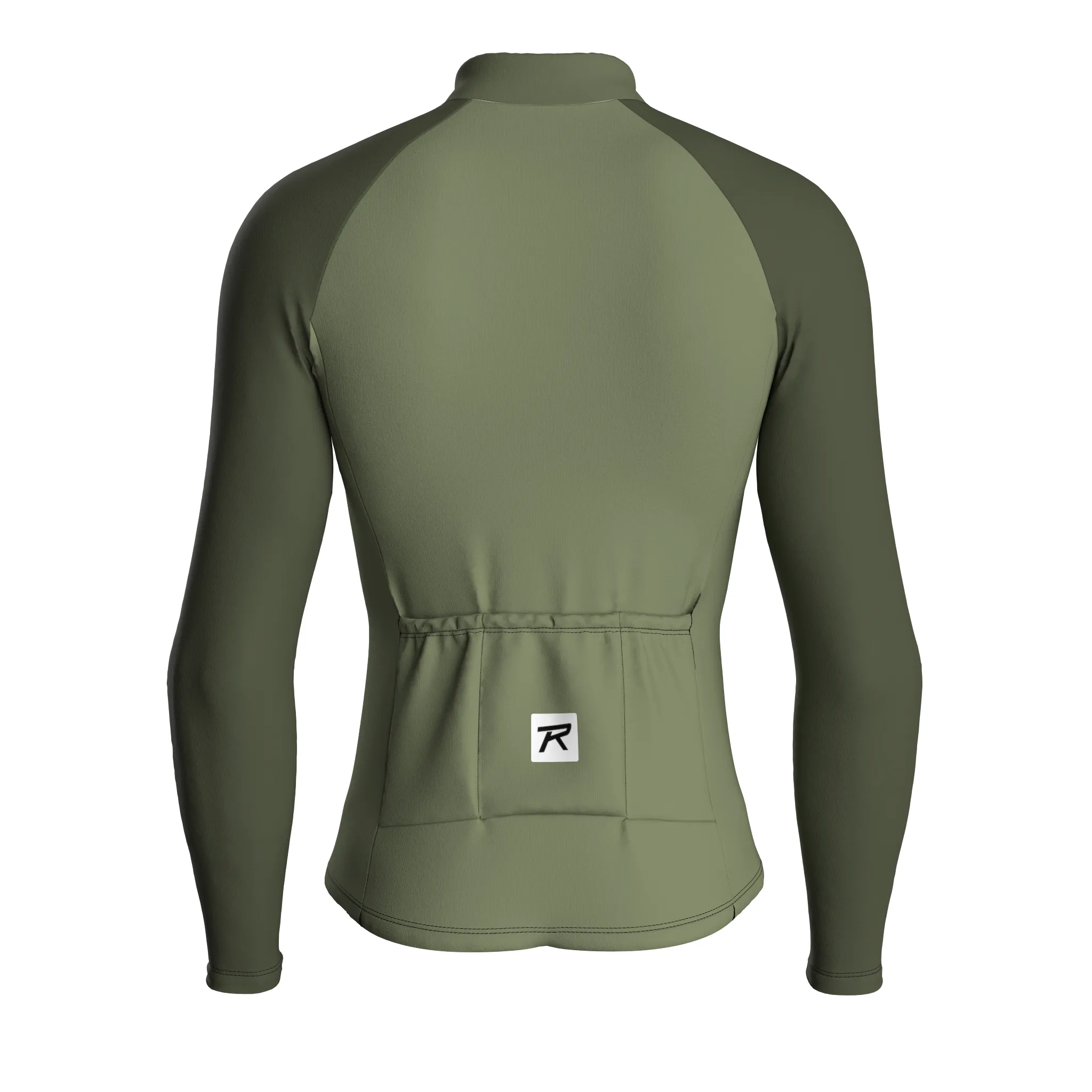Swift Grid | Dark Khaki Male Long Sleeves Jersey