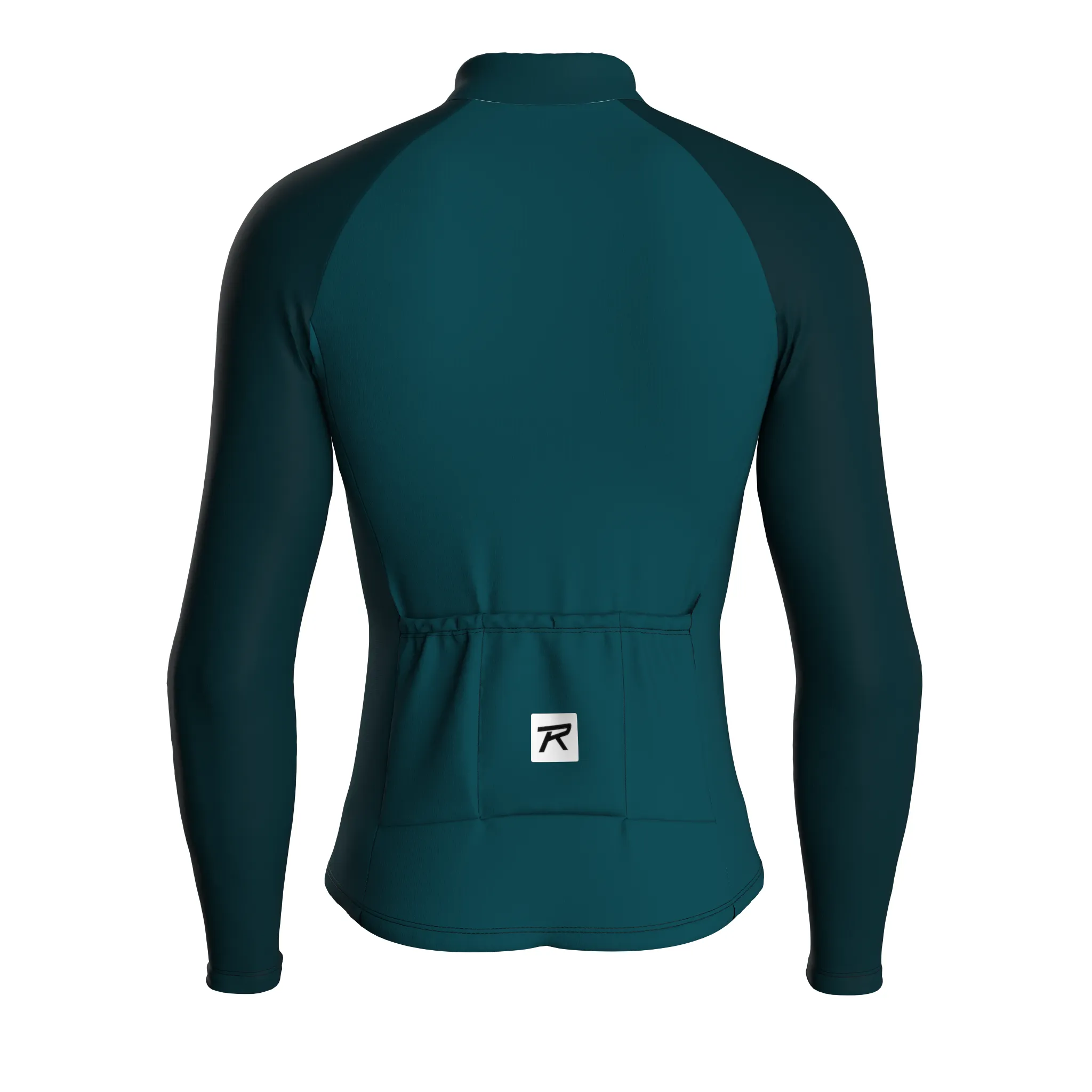 Swift Grid | Midnight Green Male Long Sleeves Jersey