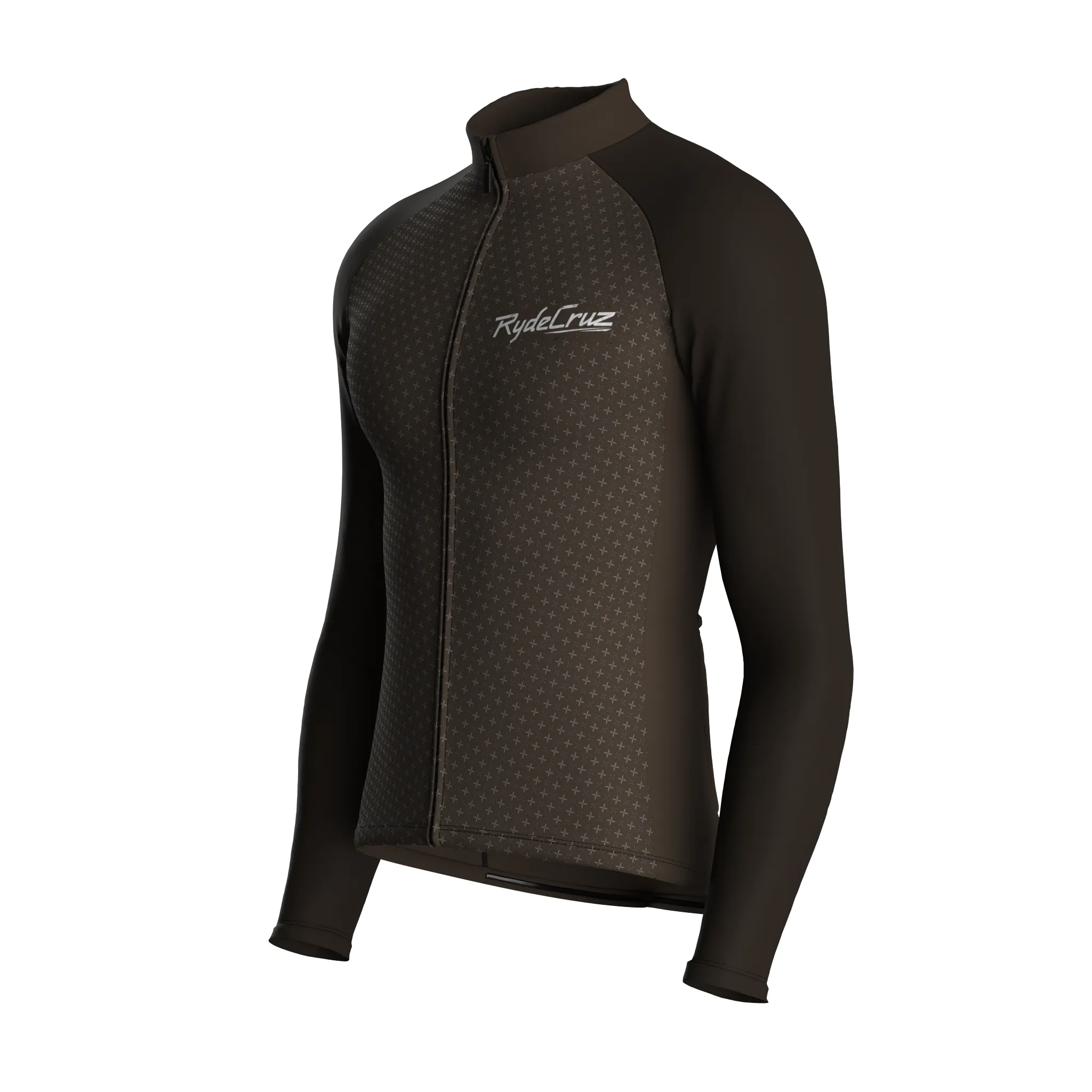 Swift Grid | Taupe Male Long Sleeves Jersey