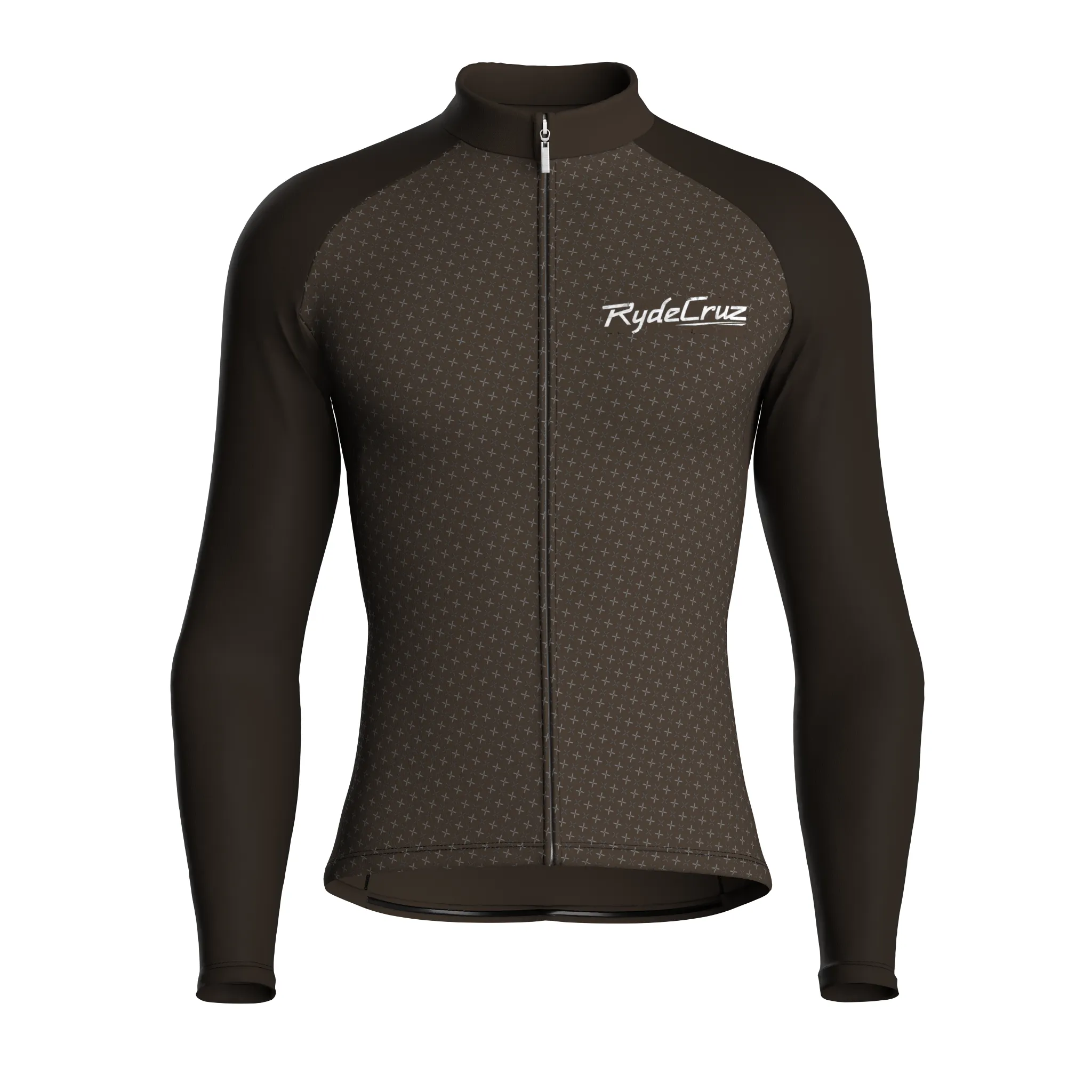 Swift Grid | Taupe Male Long Sleeves Jersey