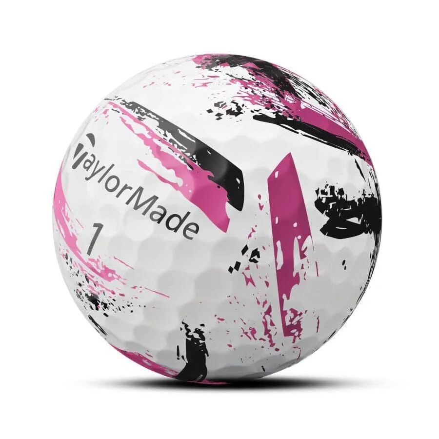 TaylorMade SpeedSoft Ink Pink Golf Balls 12Pk