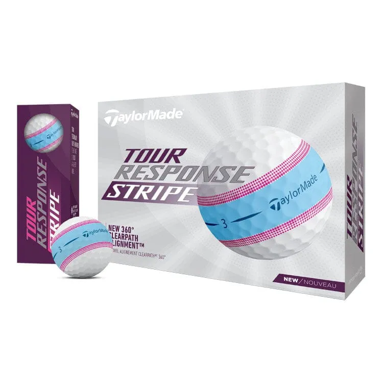 TaylorMade Tour Response Stripe Golf Balls 12Pk