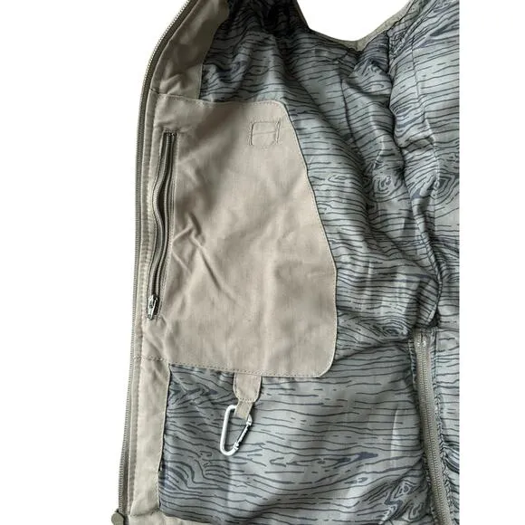 TENTREE Realm Quilted Puffer Vest in Tan Medium Women's Gorpcore Granola Girl