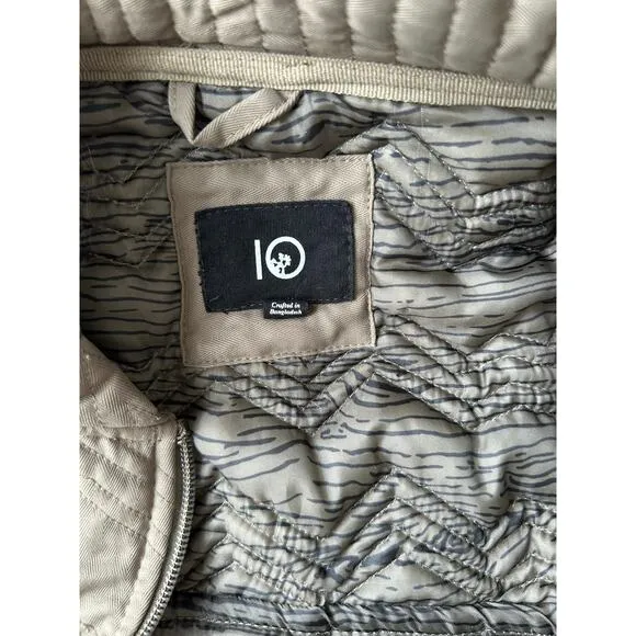 TENTREE Realm Quilted Puffer Vest in Tan Medium Women's Gorpcore Granola Girl
