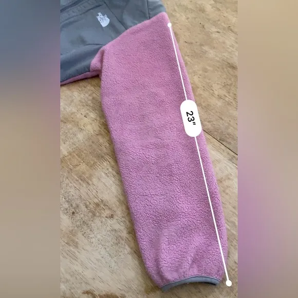 The North Face Women’s Sz S Pink/Gray‎ Polartec Denali Jacket