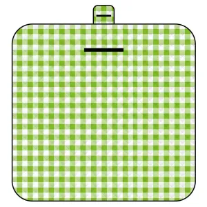 Thickened Waterproof Picnic Blanket - Portable Outdoor Beach Mat for Camping and Hiking 150*200cm(Green Plaid)