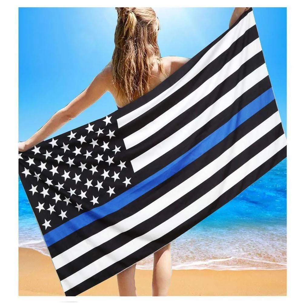 Thin Blue Line Towel - Great for the Beach or Home!