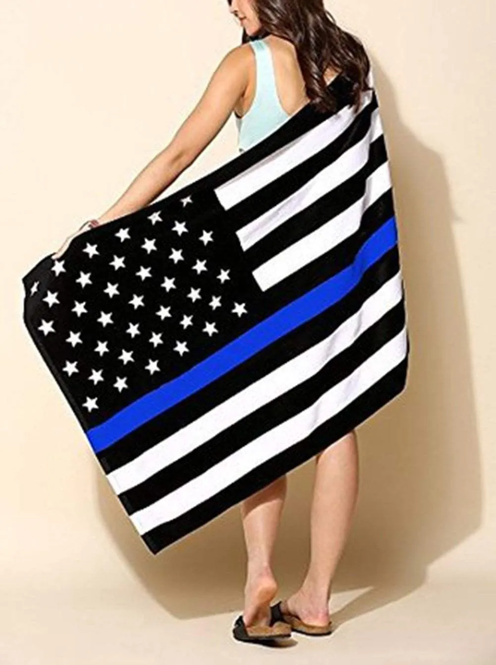 Thin Blue Line Towel - Great for the Beach or Home!
