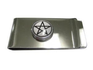 Thin Bordered Pentagram Star Money Clip