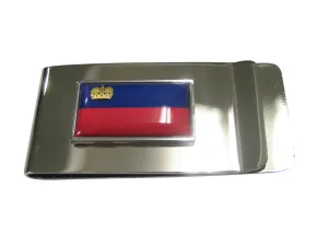 Thin Bordered Principality of Liechtenstein Flag Money Clip