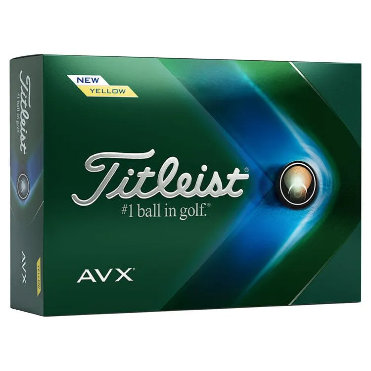 Titleist AVX Yellow Golf Balls 12Pk
