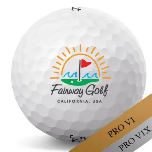 Titleist Pro V1 V1x Sun & Wave California Logo Golf Balls Pro V1 White
