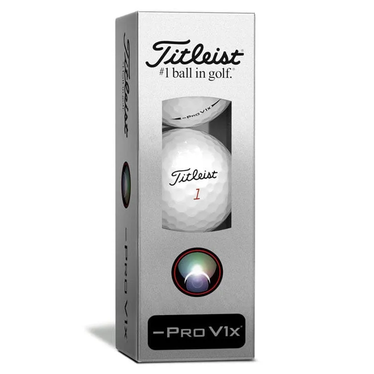 Titleist Pro V1x Left Dash White Golf Balls 48Pk