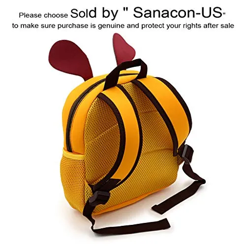 Toddler Backpack - Pre School Cute Neoprene Cartoon Backpack