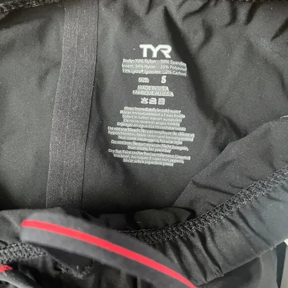 TYR Carbon 6&quot; trishort Cycling shorts with pads