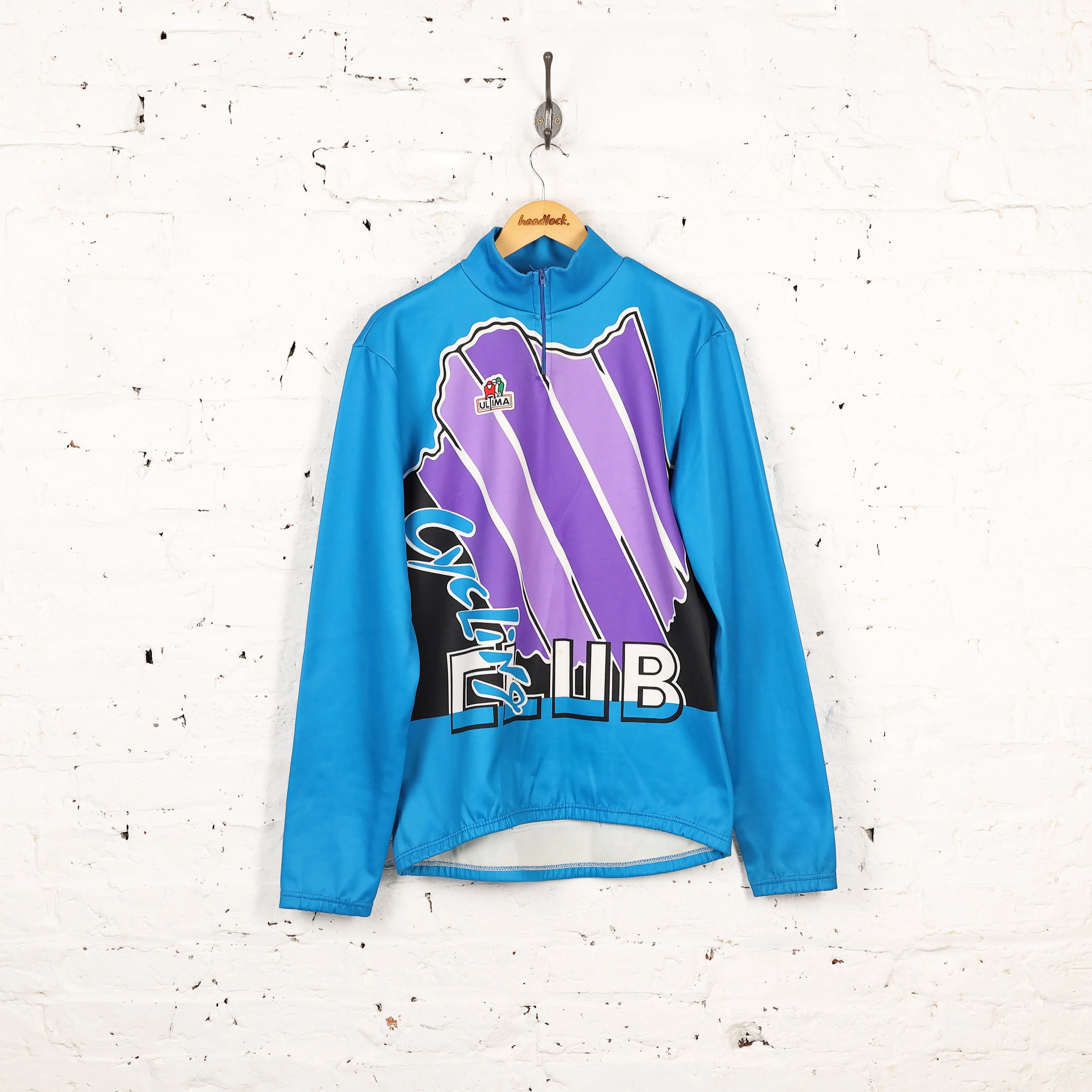 Ultima Club Long Sleeve Cycling Top Jersey - Blue - XL