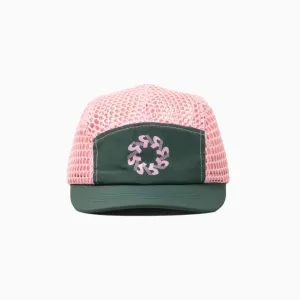 Ultra Mesh Cap - Forest Green & Pink