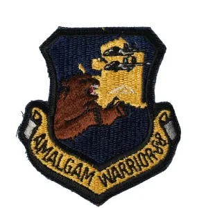 US Military USAF Amalgam Warrior Iron On Patch