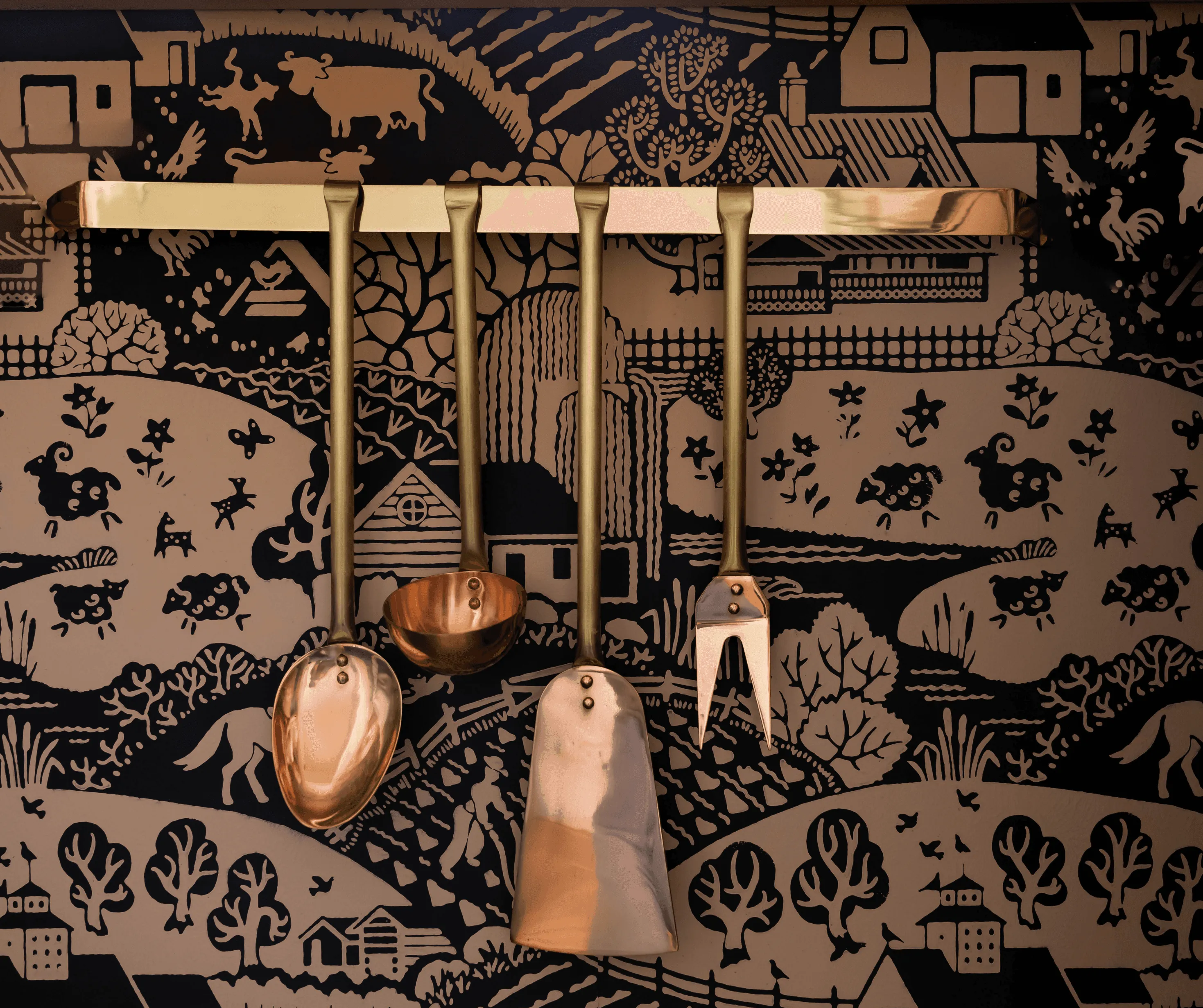 Utensil Hanging Rod with Tools