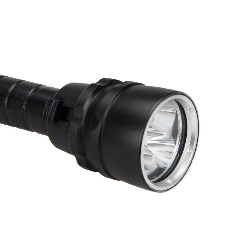 UV LED Waterproof Flashlight with 2000LM | 100m Range | Durable Aluminum Alloy Construction