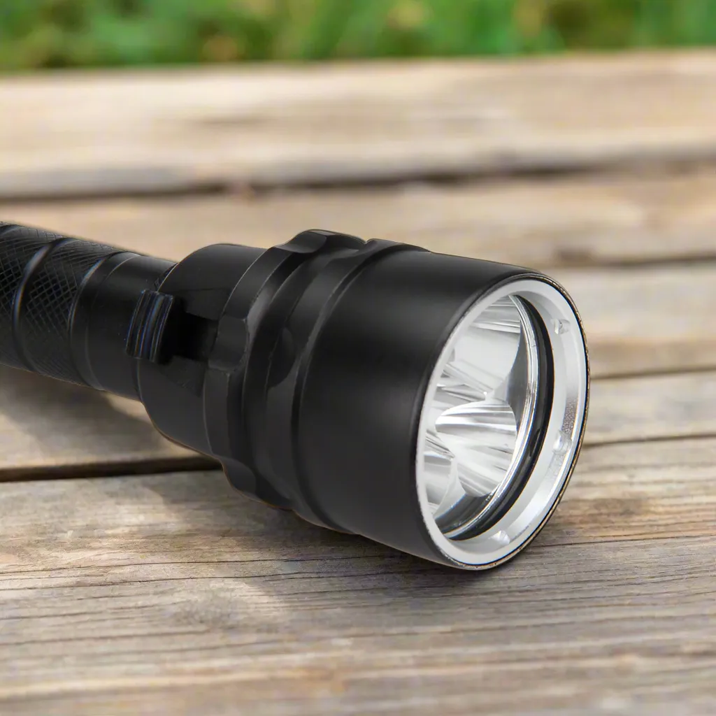 UV LED Waterproof Flashlight with 2000LM | 100m Range | Durable Aluminum Alloy Construction