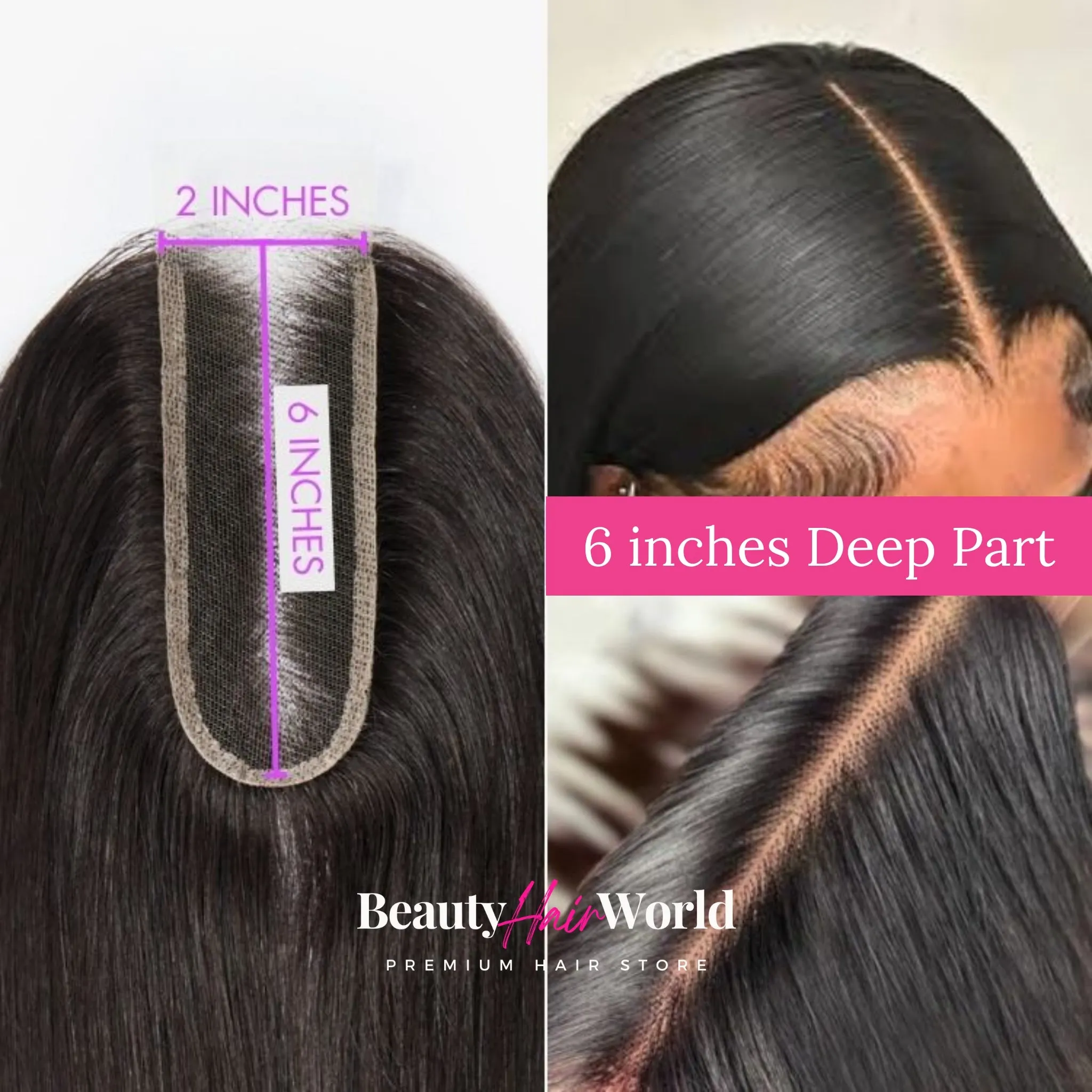 Valentine’s Day Special🌹 10A 3 Bundles with 2x6 HD deep part closure - HOT