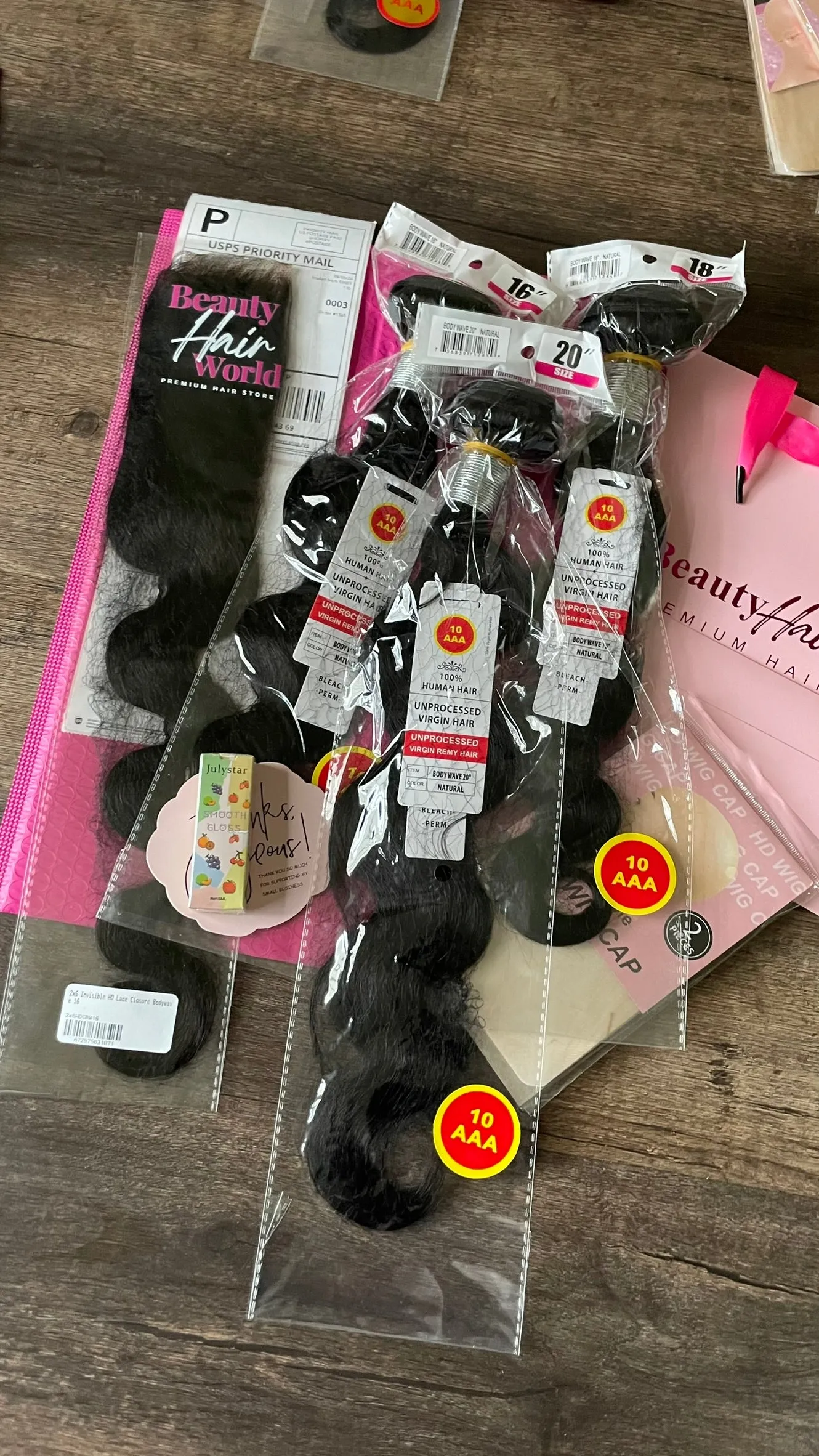 Valentine’s Day Special🌹 10A 3 Bundles with 2x6 HD deep part closure - HOT