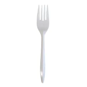 Value  - Plastic Forks - White - Bulk - B1001
