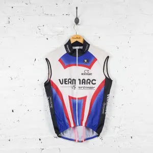 Vermarc Sportswear Sleeveless Cycling Jersey - White/Blue - L