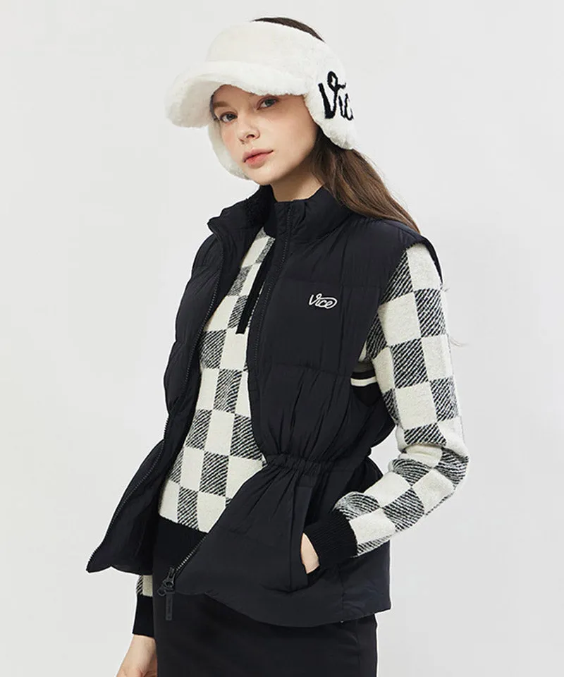 Vice Golf Atelier Women's Quilted Down Vest - Black