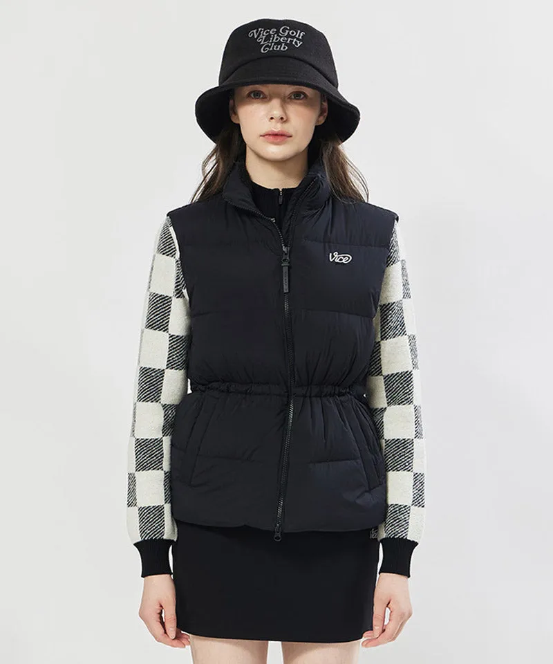 Vice Golf Atelier Women's Quilted Down Vest - Black
