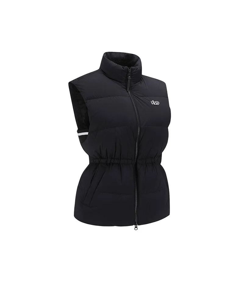 Vice Golf Atelier Women's Quilted Down Vest - Black