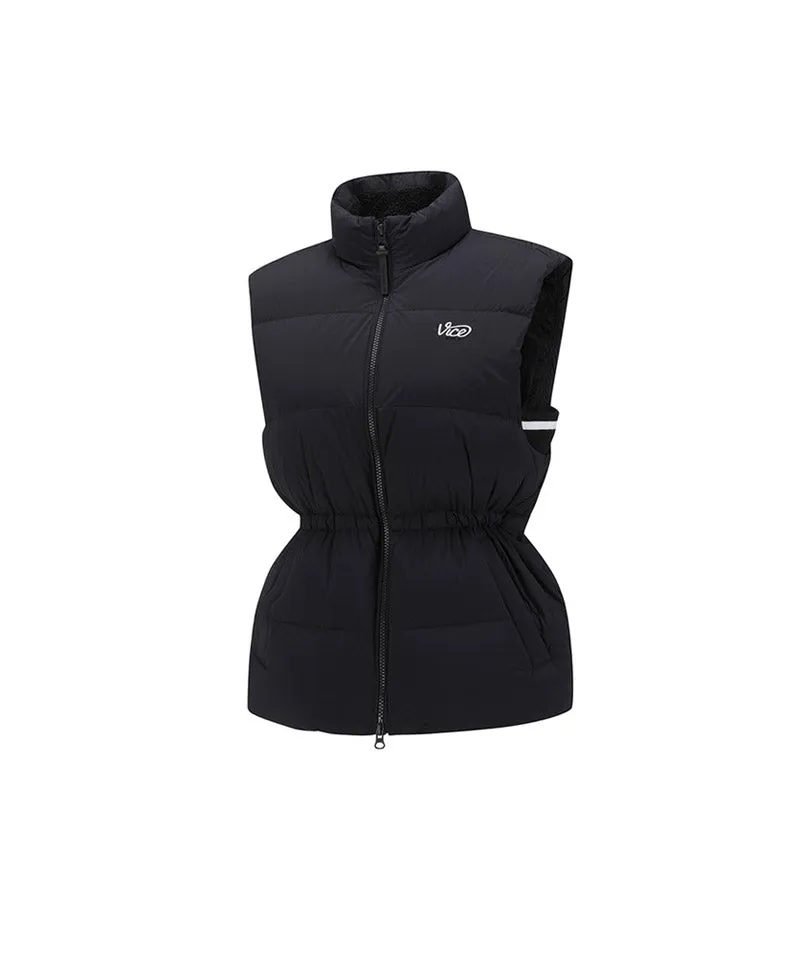 Vice Golf Atelier Women's Quilted Down Vest - Black