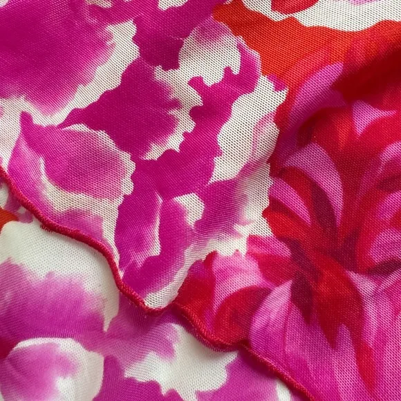 victoria’s secret ⋆ mesh floral open front dress