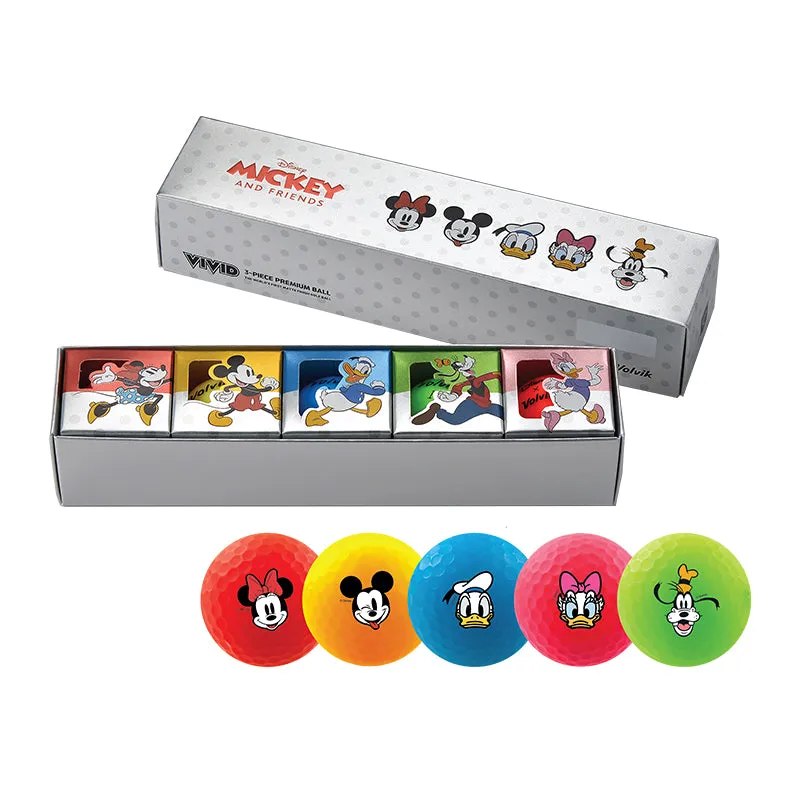 Volvik Disney Friends Golf Balls - 5 Ball Gift Pack