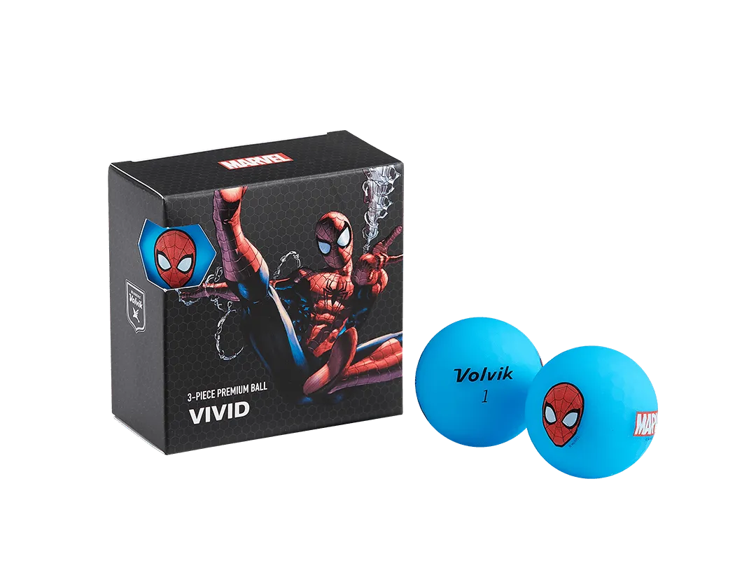 Volvik Spiderman Golf Balls - 4 Ball Gift Set