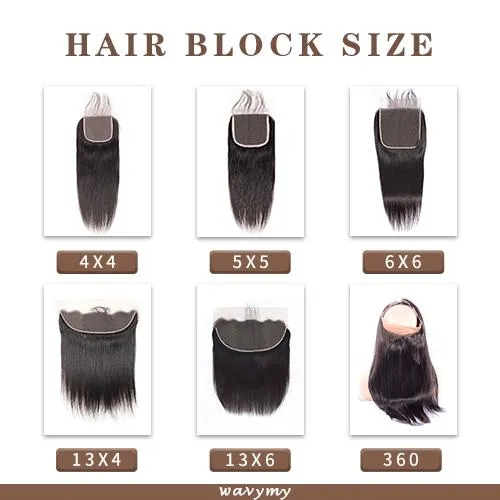 Wavymy Straight Virgin Human Hair 3 Bundles With 6x6 Closure