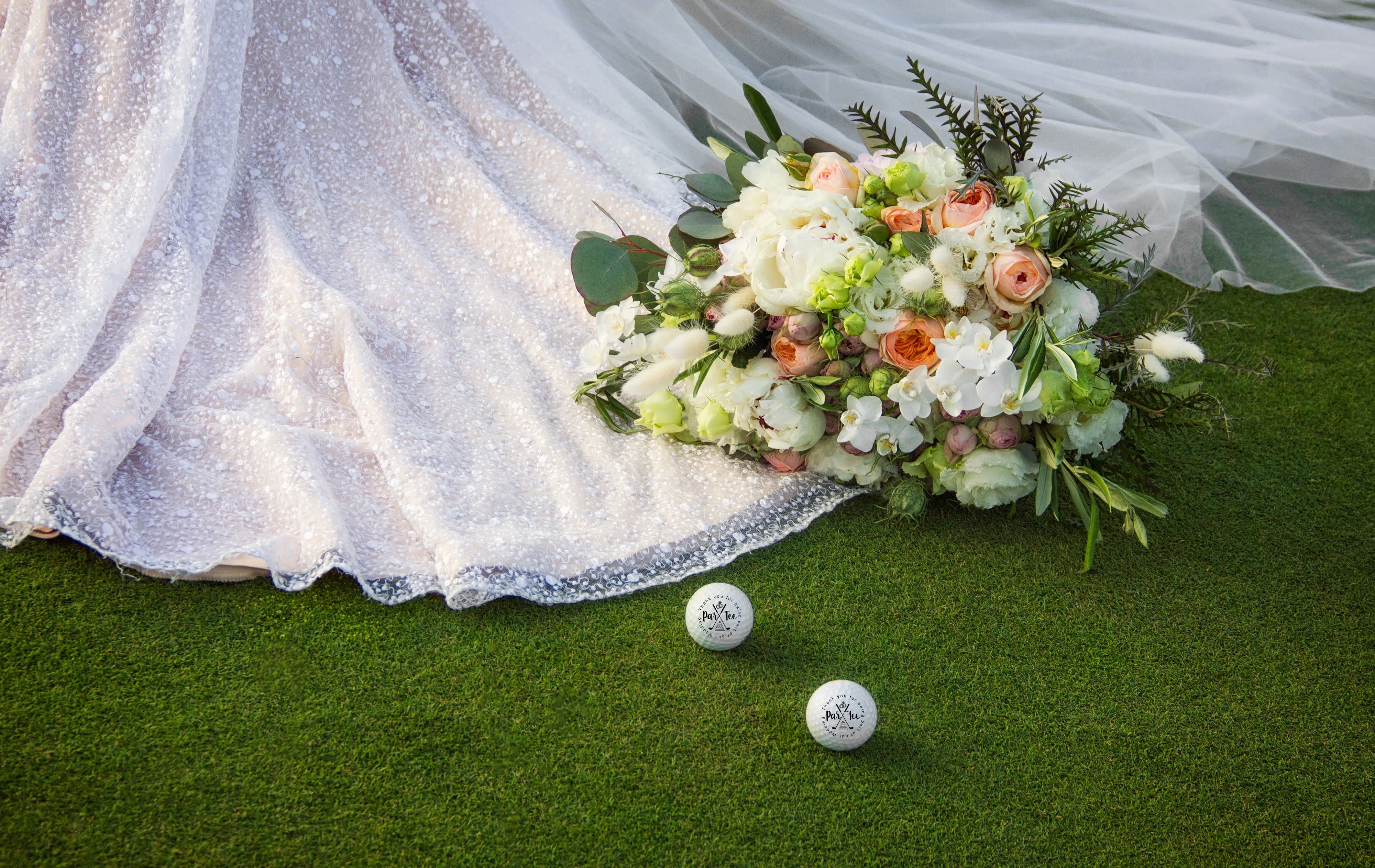 Wedding Party golf balls, Wedding Par-Tee thank you gifts