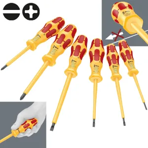 Wera Screwdriver Set Kraftform VDE 6 Pieces Phillips Slotted 1060 i/1062 i/6