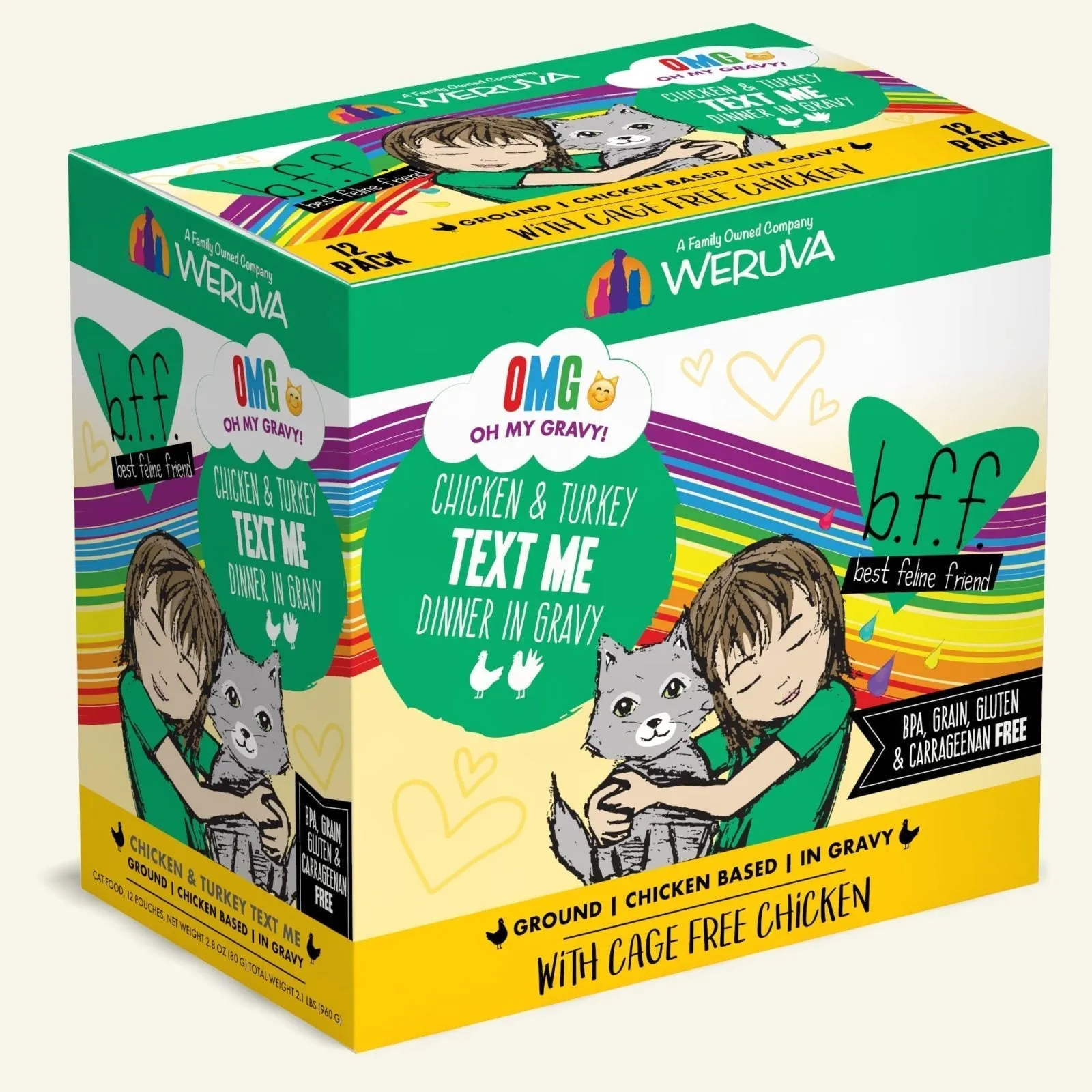 Weruva B.F.F. Omg! Chicken & Turkey Text Me Pouch Cat Food