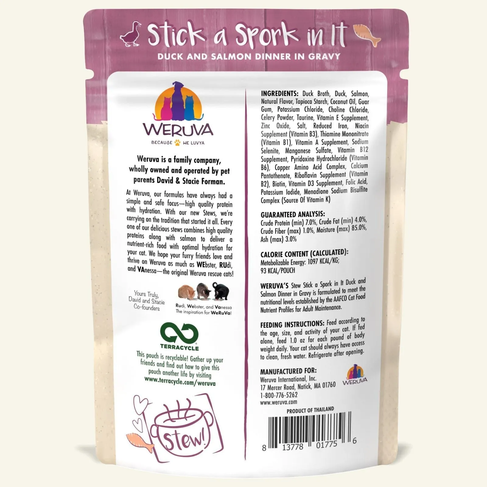 Weruva Stew! Stick A Spork In It Pouch Cat Food