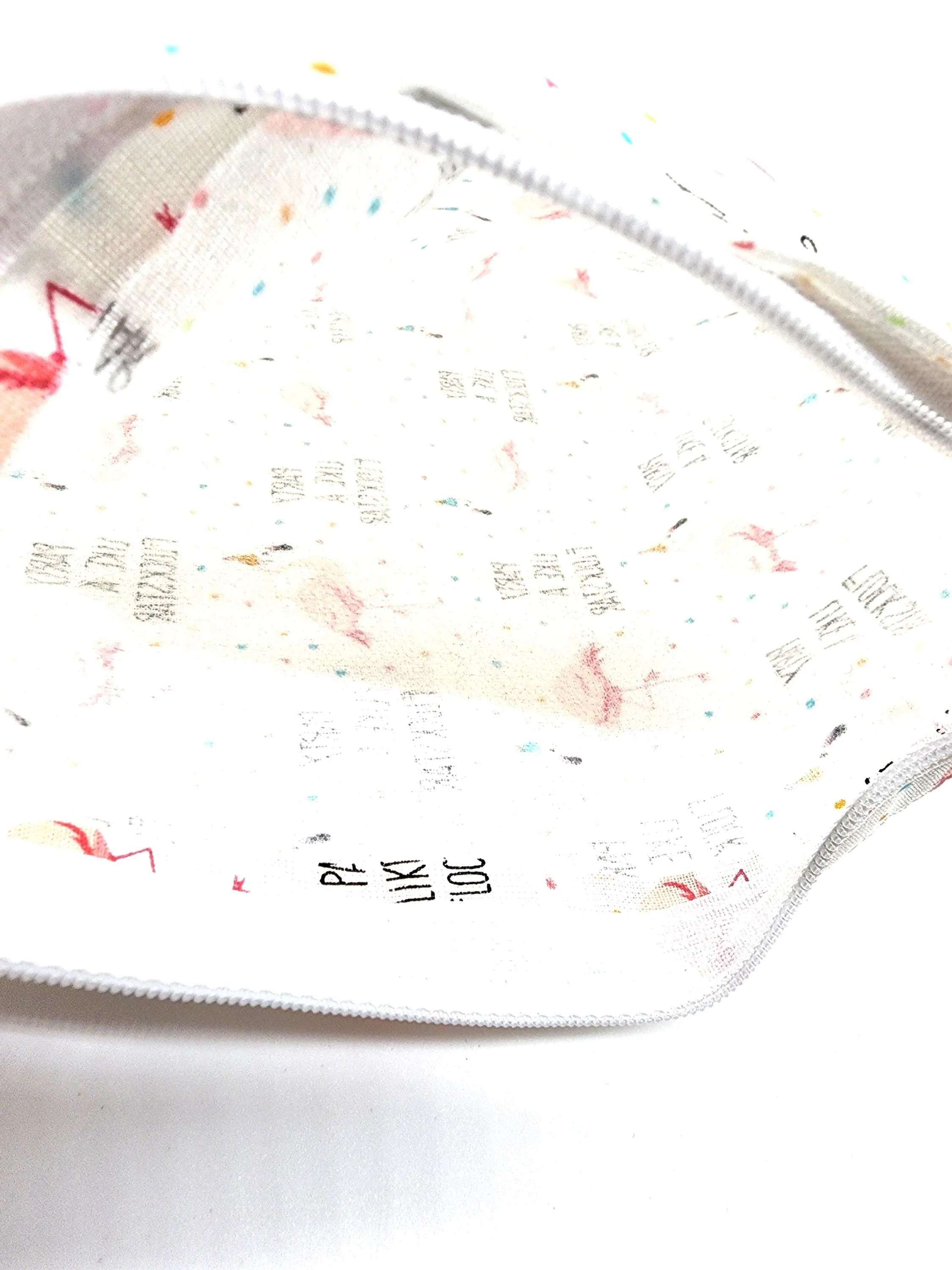 White Flamingo Zip Pouch