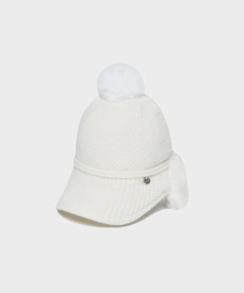 WideAngle: Co Integrated Earflap Knit Cap - Off-White