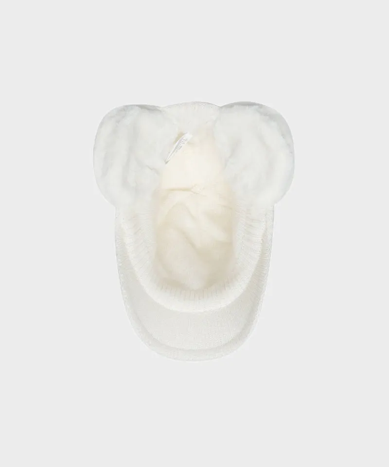 WideAngle: Co Integrated Earflap Knit Cap - Off-White