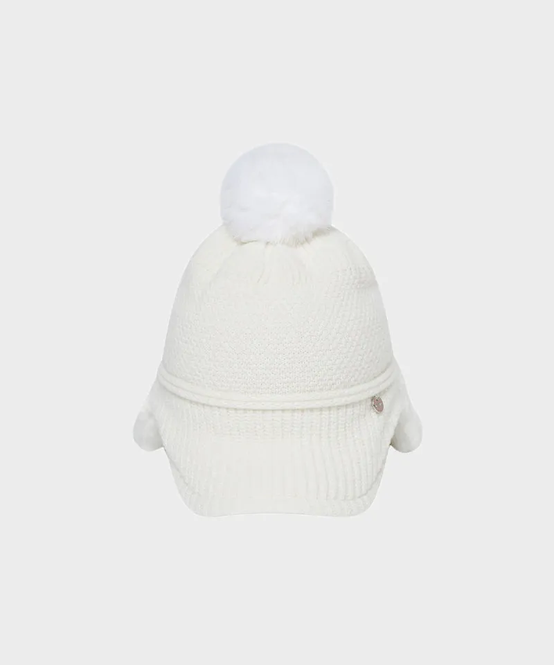 WideAngle: Co Integrated Earflap Knit Cap - Off-White
